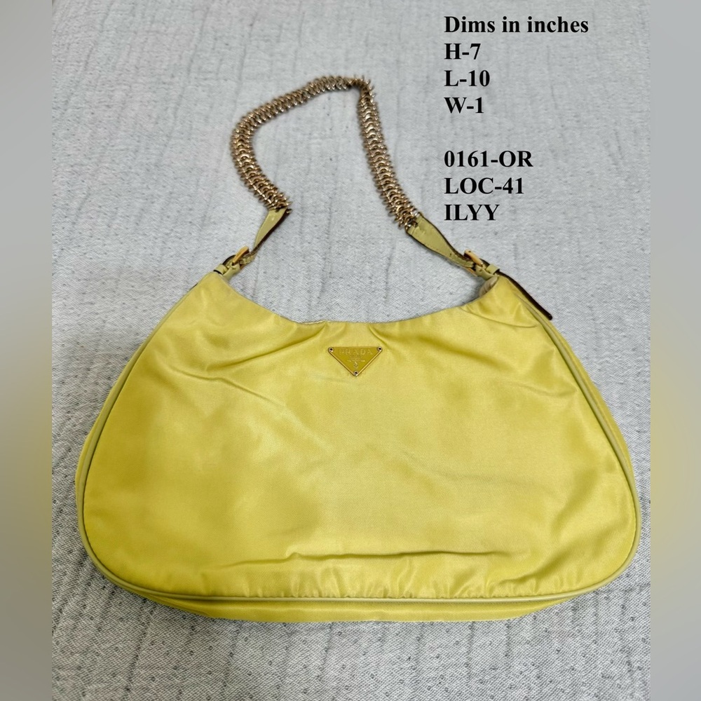 Prada Yellow Designer Women's Bag